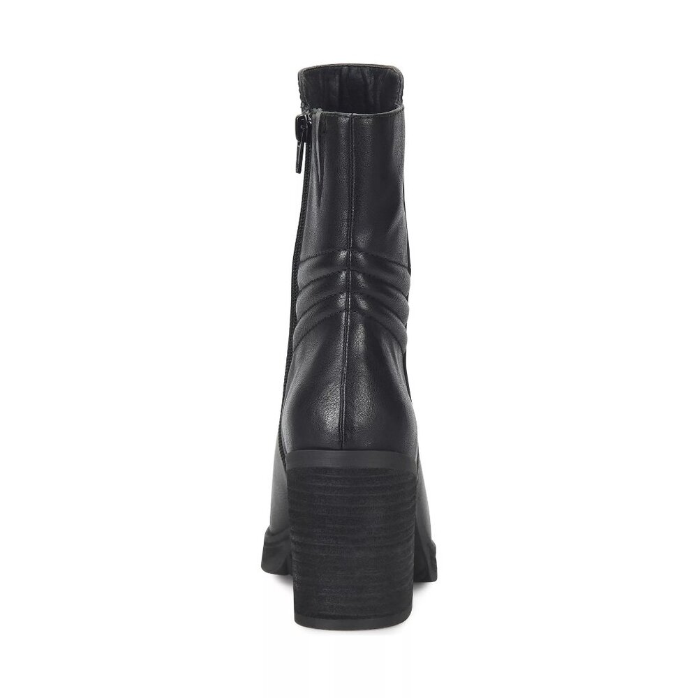 Korks Moergan Block Heel Side Zip Boot 9 Black - image 3